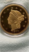 1849 Gold Liberty coin