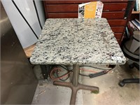 Marble Top Dining Cafe Table 32" x 32"