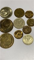 Vintage 1976-1984 USSR Soviet Coins Currency