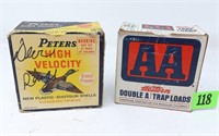 (2) Vintage Empty Shotgun Shell Boxes