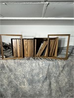 2 Boxes Wooden Frames All 15x12 Inches
