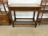 Antique mahogany table with drawer