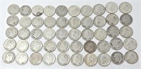 (50) 1944 - 1964 Roosevelt Dimes