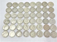 (50) 1945 - 1964 Roosevelt Dimes