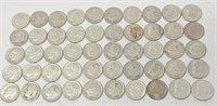 (50) 1946 - 1964 Roosevelt Dimes