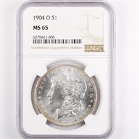 1904-O Morgan Dollar NGC MS65