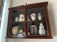 Wall Cabinet with Porcelain Shakers