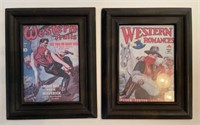 Framed Western Trails & Romance Covers