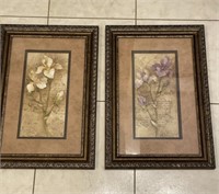 Framed Floral Artwork