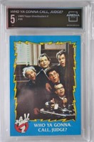 1989 Topps Ghostbusters 2 Card #30 Graded 5