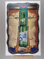 1999 Rolling Rock Beer Poster 23 & 1/2 x 34 & 3/4"