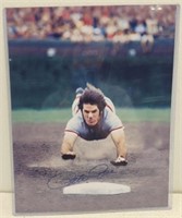 Pete Rose Signed Photo 11x14 Phillies