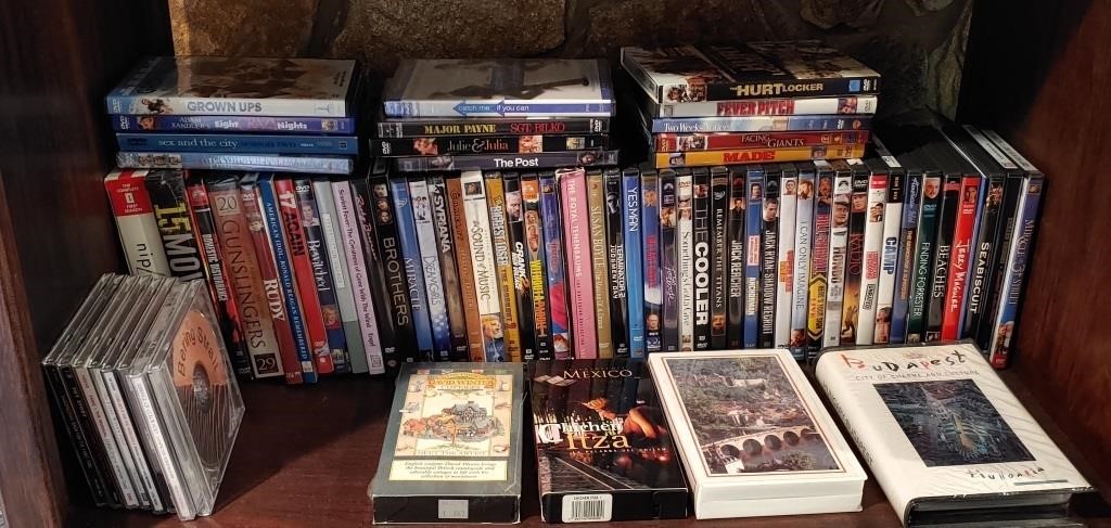 Numerous DVD's, etc.