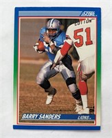 1990 Score Barry Sanders Rookie Card #20