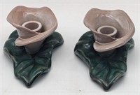 (E) Vintage Stangl Caribbean flower petal pottery