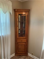 Pine Corner Cabinet