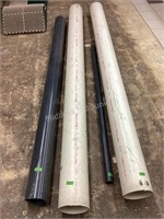 4 Pieces of Large Plastic Piping