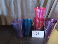 Lot of Colorful Plastic Cups