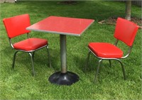 MCM BISTRO TABLE AND 2 CHAIRS