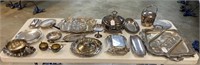 Large Group of Silver Plated Items