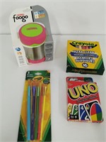 Kids Thermos/UNO/Crayola Markers