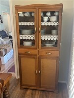 Flat Back Kitchen Cabinet measures 31” Wide x 66”