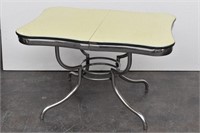 1950's Chrome & Formica Table Scalloped Edge