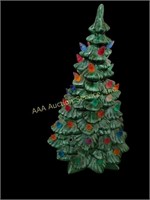 Ceramic Christmas tree , missing some bulbs