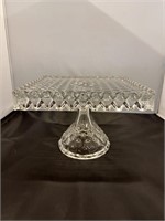 Fostoria Cake Stand with Rum Well; Reserve $50