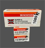 (3) BOXES (60) ROUNDS WINCHESTER 25-35 AMMUNITION