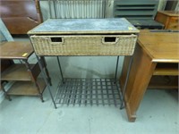 Iron crafting table with drawer