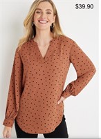 Sz S Atwood Tunic Polka Dot Blouse - Maurices -