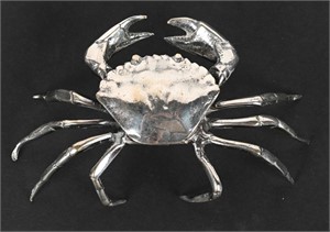 STERLING SILVER FIGURAL CRAB, SPAIN