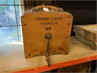 CHERRY AND SONS BUTTER CHURN