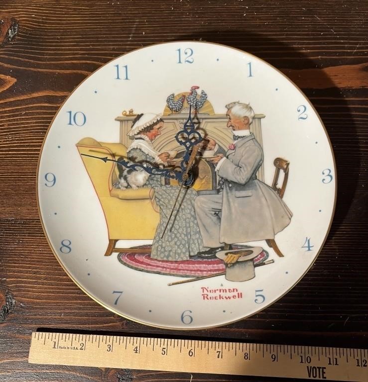 Norman Rockwell Clock