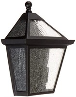 2-Light Outdoor Wall Lamp, Matte Black