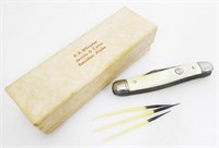Vintage Pocket Knife & Handmade Needles