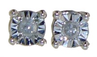 Brilliant Diamond Tiny Stud Earrings