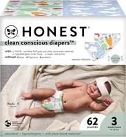 Honest Co. Clean Diapers | Size 3 (68 count)