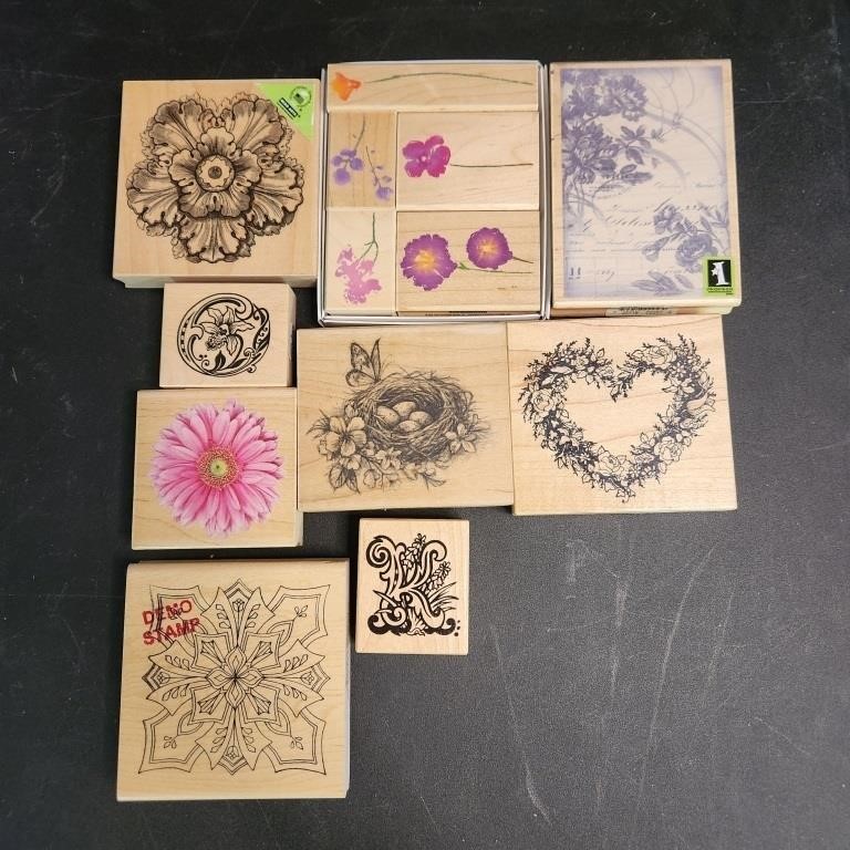 Floral themed stamp bundle