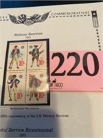 10 CENT MILITARY SERVICE STAMPS 4PCS