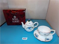 Royal Albert teapot, cup and saucer