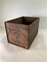 Vintage wooden crackers box