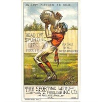 Circa 1900 Sporting Life Baseball Trade Card