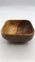 Vintage Wood Carved Bowl