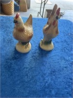 Vtg Rooster & Hen Made in Brazil