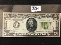 1934 Choice One $20 Federal Reserve Note