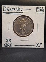 1966 Denmark coin