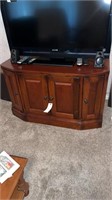 Cherrywood TV stand, 46 inches wide, 28
