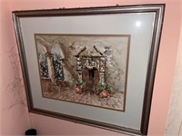 C 1950 Watercolor by Jaime Oates of Taxco